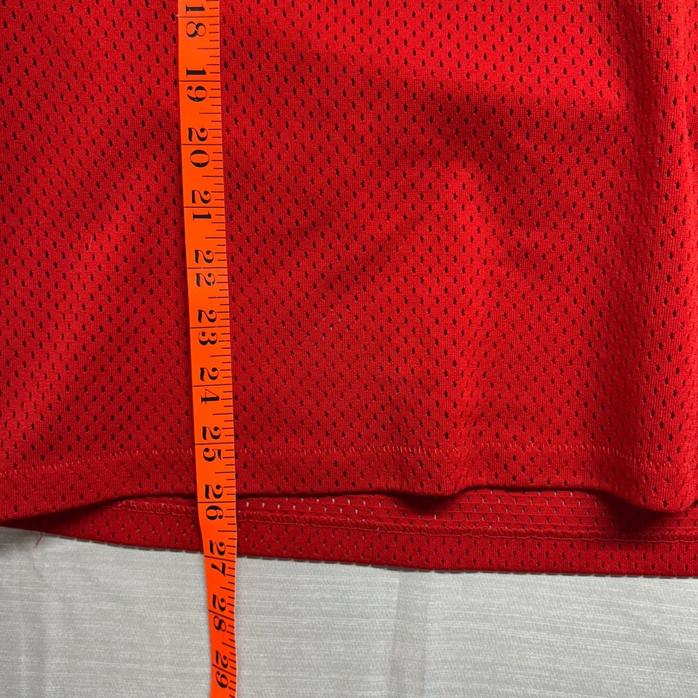 Vintage KC Chiefs Logo 7 Football Jersey Red Mesh Mens Medium Made in USA - Picture 7 of 8